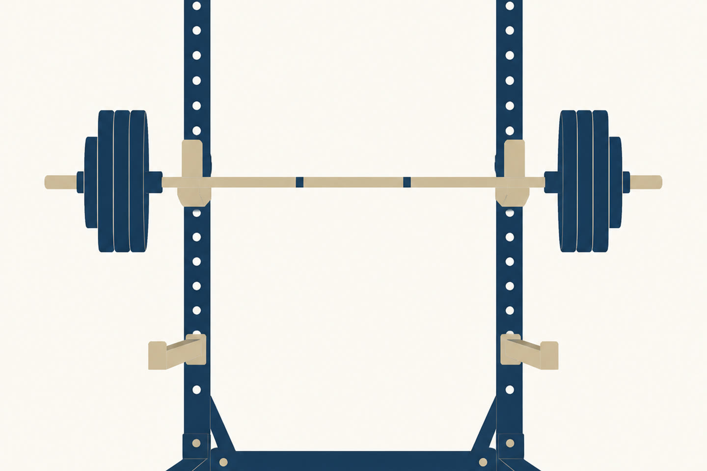 Illustration d'une barre sur un rack